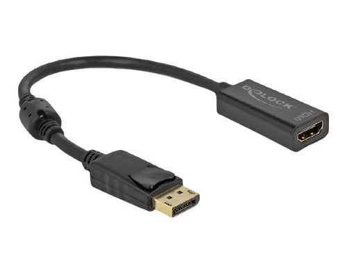 Delock Adapter DisplayPort 1.2 Male a HDMI Female 4K Pasivo Black — image 1