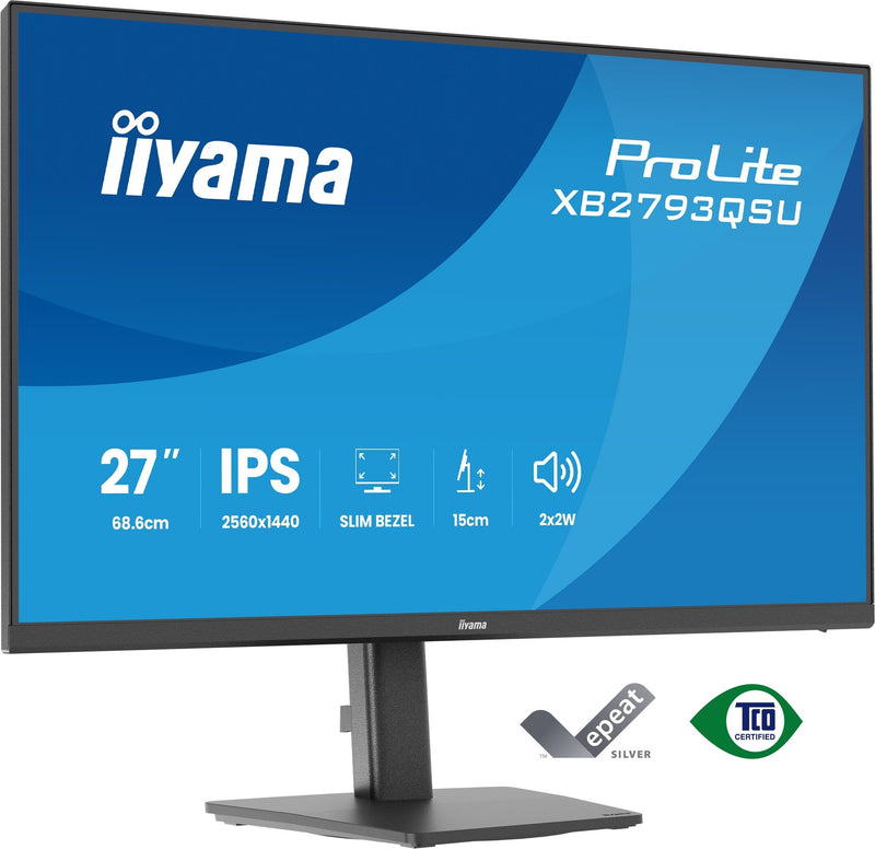 Iiyama 68.6CM 27 XB2793QSU-B1 16:9 HDMI + DP + 2x USB IPS