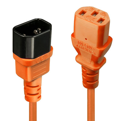 Lindy Extension C14 a C13, Orange 2M — image 1