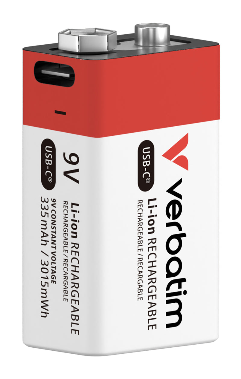 Verbatim 9V-AKKU With Usb-c-anschluss, Li-ion