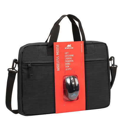 Rivacase 8038 + Wireless Mouse Maletines Laptop 39,6CM (15.6) Case Black — image 1
