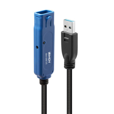 Lindy 43362 Cable Activo USB 30M USB 3.2 Gen 1 (3.1 Gen 1) USB a Black Blue — image 1
