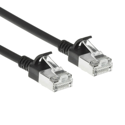 Black 7 Meters Lszh S FTP CAT.6A Slimline Patch Cable Snagless With RJ45 Connectors — image 1