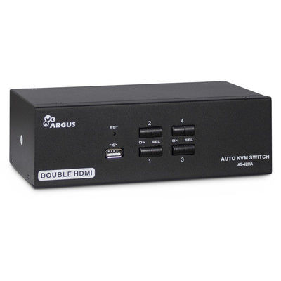 Inter-tech KVM Switch KVM AS-42HA Metall — image 1