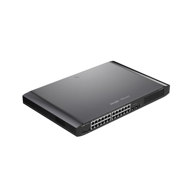 Reyee 26-PORT Gigabit Smart PoE Switch, 24 Gigabit RJ45 PoE/PoE+ Ports, 2 Sfp Slots, 370W PoE Powe — image 1