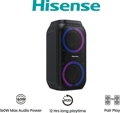 Hisense Party Rocket 160 Speaker Fiestas Black 160W — image 1