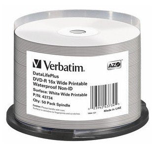 Verbatim 43734 Dvd-r 4.7GB/120MIN/16X Bobina (50 Drives — image 1