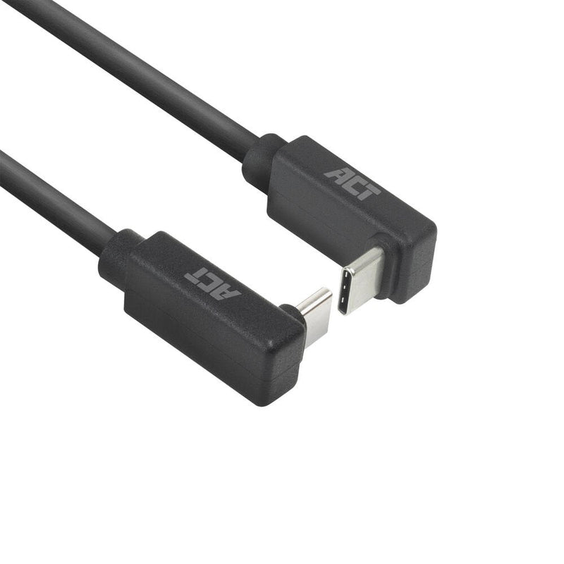 USB 3.0 10Gbps 60W USB Type-c® (up Down Angled) To USB Type-c® (up Down Angled) Cable 0.5 Meters