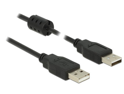Delock 84890 USB Cable 2.0 Tipo-a Male USB 2.0 Tipo-a Male 1,5M Black — image 1