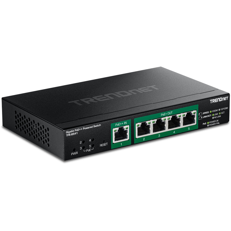 Trendnet TPE-B541 Switch Gestionado Gigabit Ethernet (10/100/1000) Energía Sobre Ethernet (PoE) Black