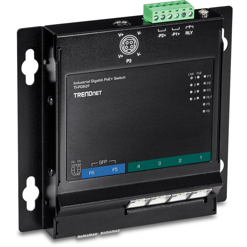 Trendnet Switch 6 Ports Industrial Gigabit PoE + TI-PG62F