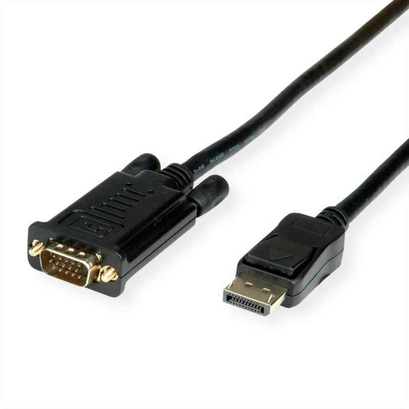 Value Cable DisplayPort-VGA, DP St - VGA St, Black 3M