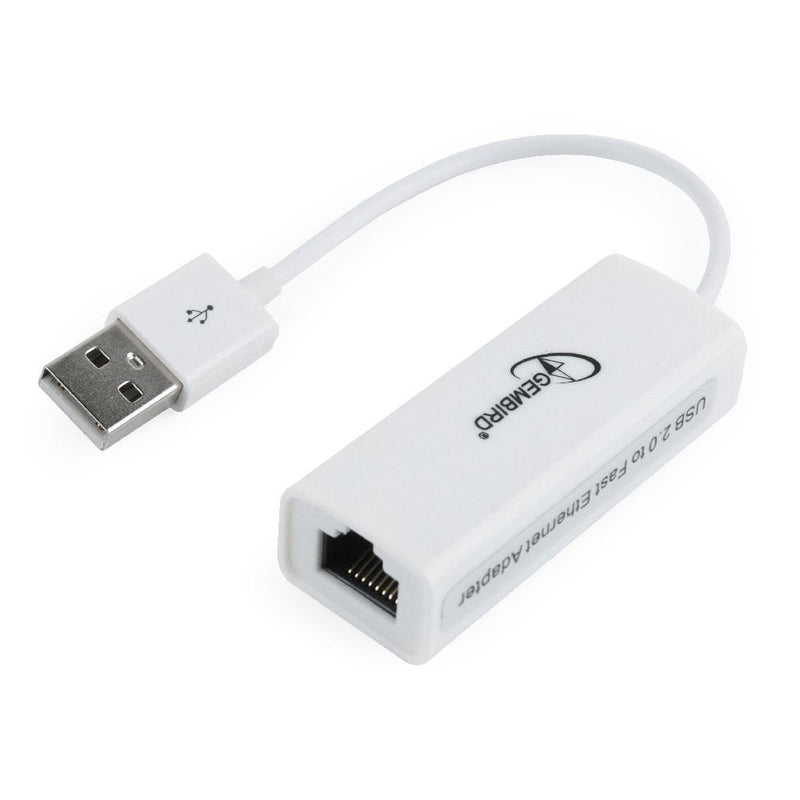 Gembird Network Card USB a RJ45 Ethernet 100MBIT/S 0.10M White