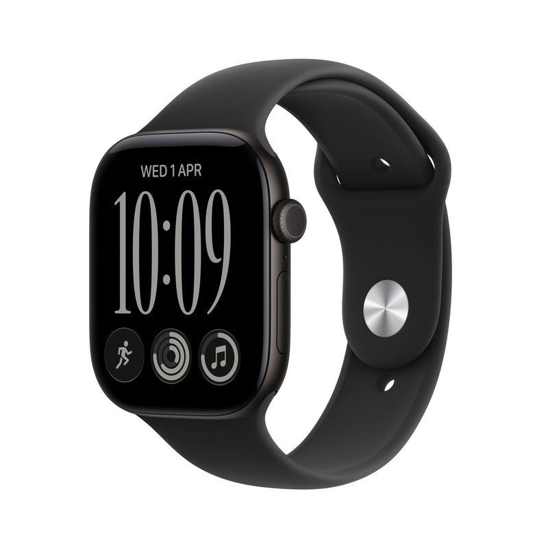 Apple Watch Series 12 Black Aluminium, 42MM, Strap Deportiva Black S/M, Cellular) MJG04ZR/a
