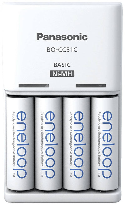 Panasonic Eneloop Charger Basic BQ-CC51 + 4X Aa 2000 — image 1