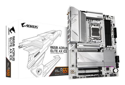 Gigabyte Motherboard B650 Aorus Elite Ax Ice AM5 4XDDR5 4XSATA 3XM.2 — image 1