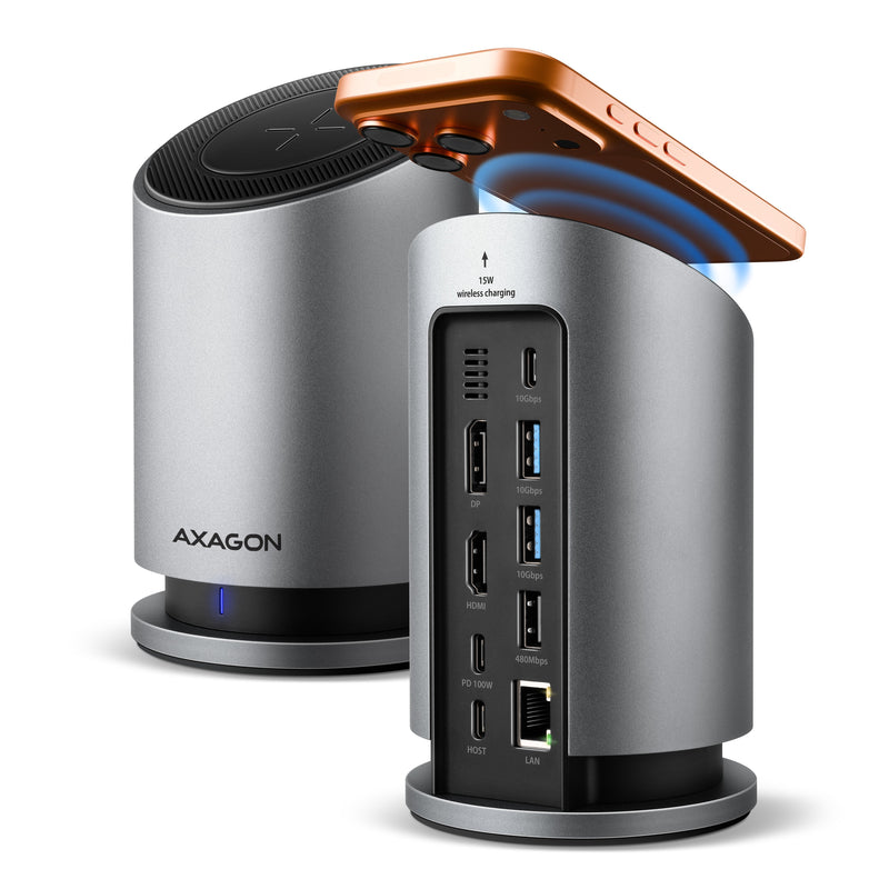 Axagon Alámbrico USB 3.2 Gen 2 (3.1 Gen 2) Type-c Grey