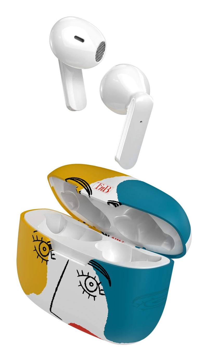Headphones Tnb Xclusiv Tws Art 3 With Base Charging White