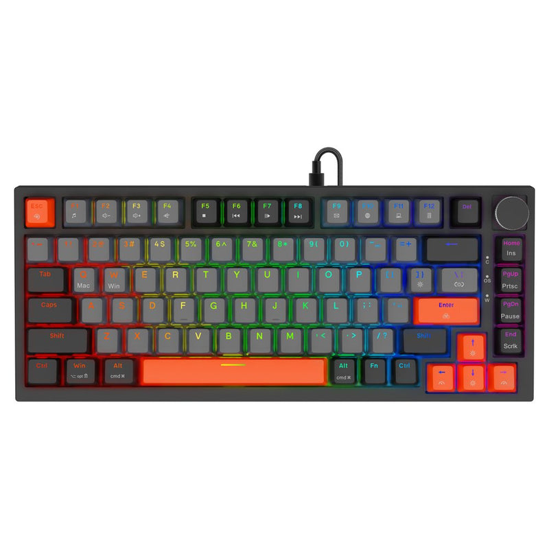 Keyboard Magnetyczna Astral Black Outemu White Jade Magnetic RGB 3 Colours Keycapów