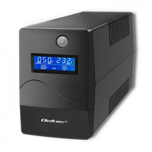 Qoltec UPS 53978 UPS Monolith 650VA 360W LCD USB RJ45