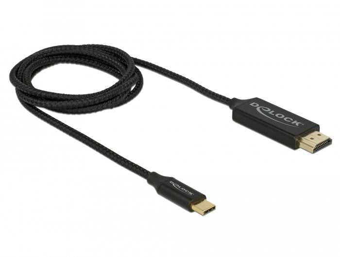 Delock USB Cable Tipo-c Male Hdmi-a Male Dp-alt Mode 4K 60 HZ 1M