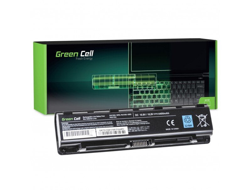 Green Cell Battery Toshiba Satellite C50 C50D C55 C55D C70 PA5109U-1BRS / 11,1V 4400MAH