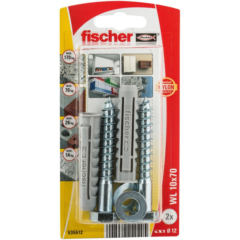 Fischer Blister Taco + Screw Wl 10X80MM K 2 Unid. 535512