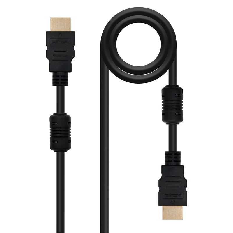 Nanocable HDMI Cable V1.4 With Ferrita Male a HDMI V1.4 With Ferrita Male 5M - High Speed - Black