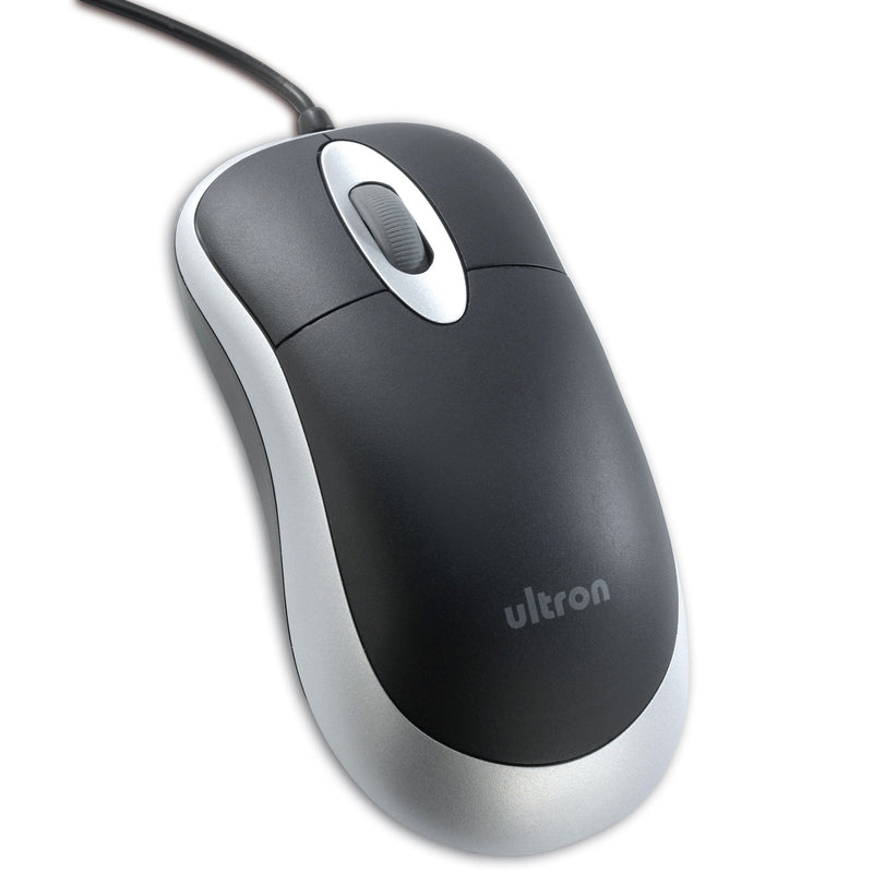 Ultron Mouse UM-100 Basic Óptico USB Black/Silver Retail