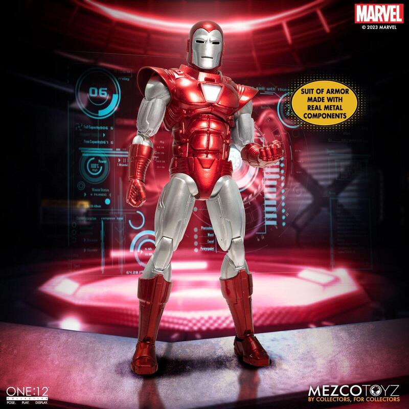 Figure Iron Man Silver Centurion Edition Fig 16CM Marvel ONE:12 Collective