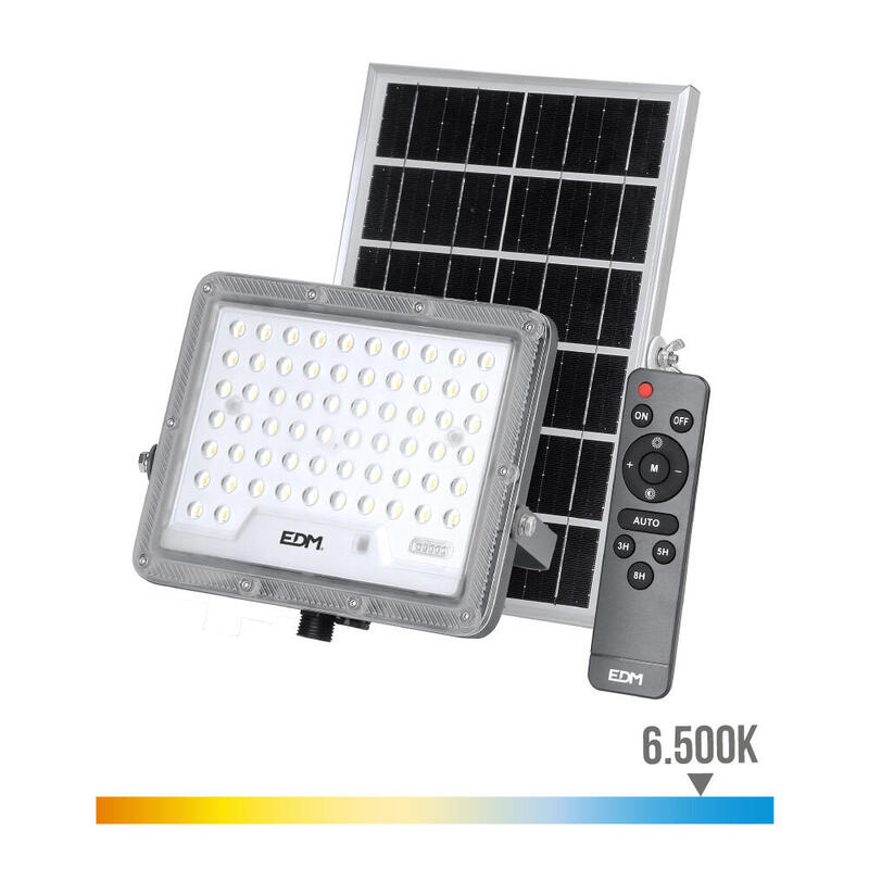EDM Foco Projector Solar Slim 400W 3.500LM 6.500K