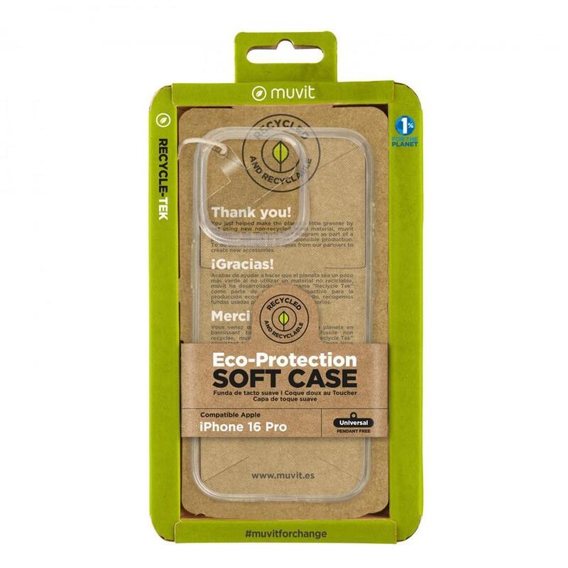 Muvit Case Recycletek Apple Iphone 16 Pro Transparent