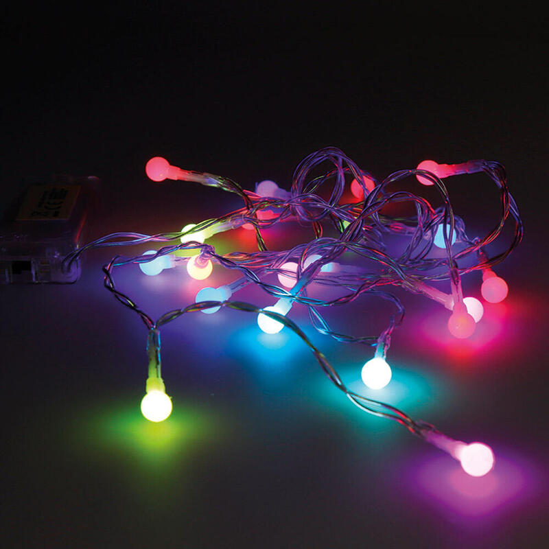 Garland a Batteries RGB 20 Leds Esferica Light Multicolour 2,3M