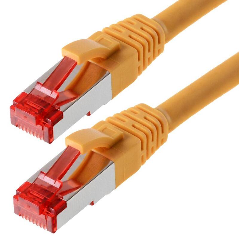 Helos Network Cable S/FTP CAT.6 Yellow 15,0M