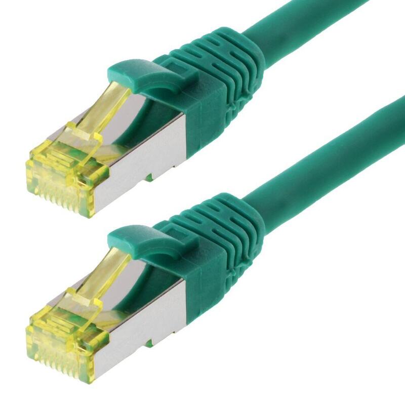 Helos Network Cable S/FTP CAT.6A Green 10,0M