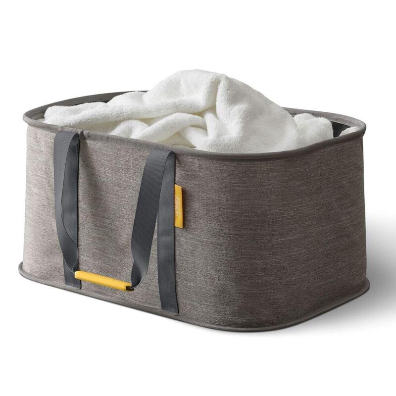 Joseph Hold-all Grey Collapsible 35L Laundry Basket