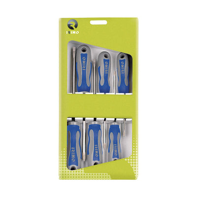 Set Of 6 Screwdrivers 2 Planos, 2 Rectos, 2PH Box Of Cartón 459-6-C Irimo — image 1
