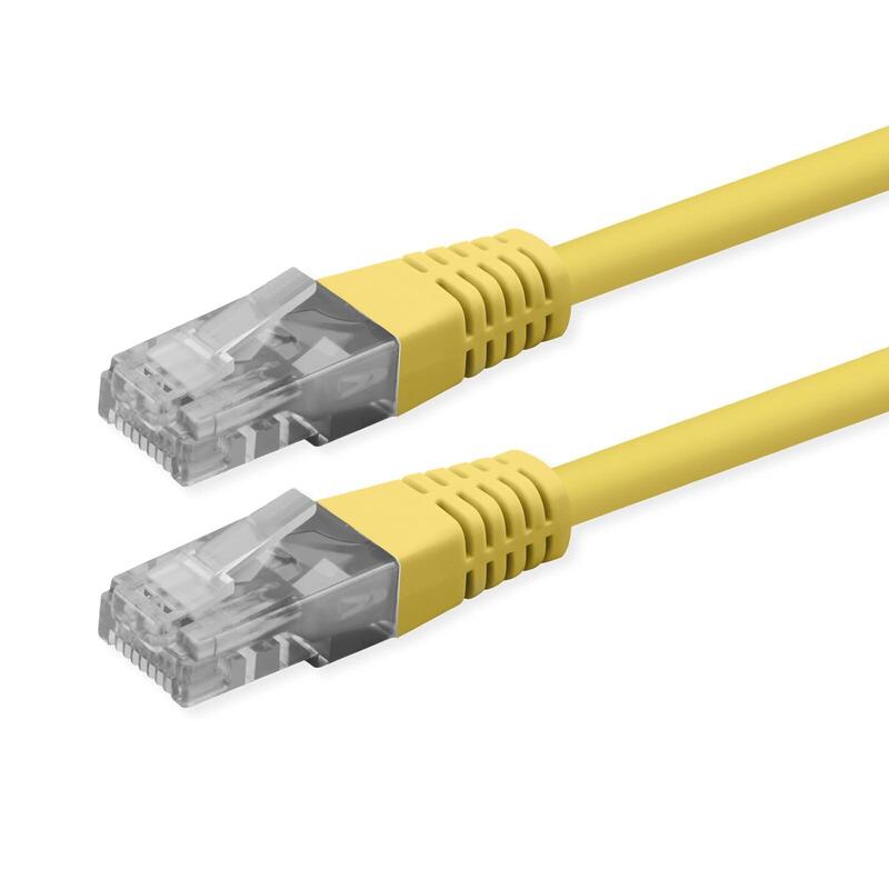 Roline Kab Network Cable CAT.6 Class And UTP PoE Yellow 1M