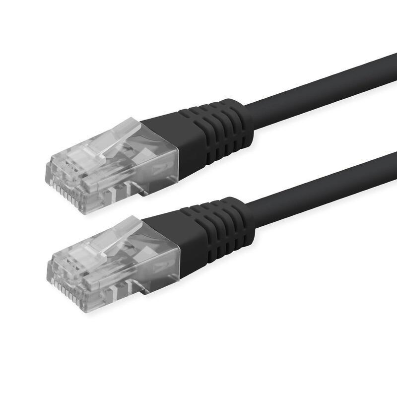 Roline Kab Network Cable CAT.6 Class And UTP PoE Black 1,5M
