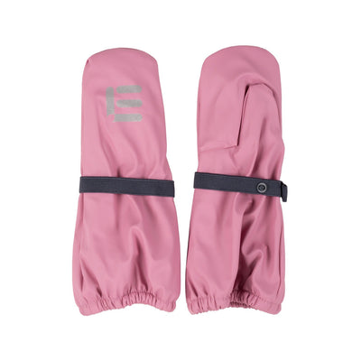 Kids’ Fleece-Lined Rain Mittens – Pink
