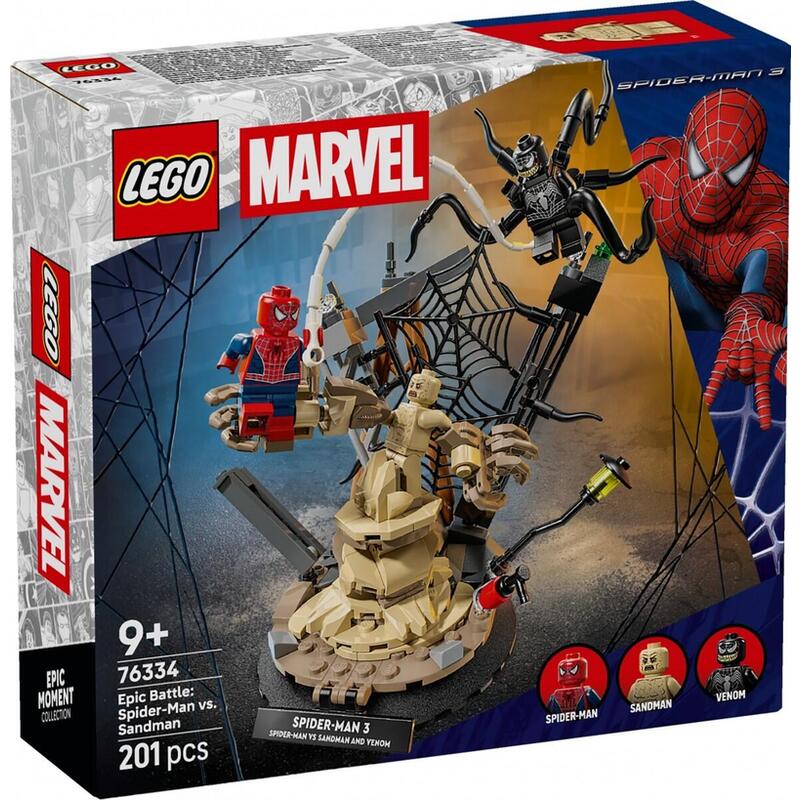 Lego 76334 Marvel Super Heroes Large Enfrentamiento: Spider-man Vs. Sandman, Juguete Construcción 76334