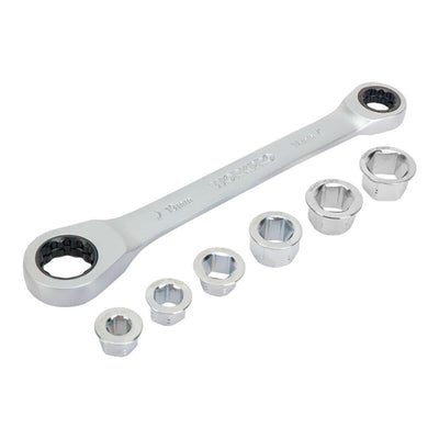 Key Estrella Cr-v Double With Carraca, 6 Bocas Intercambiables, 14 X 19MM, 7 Pieces — image 1
