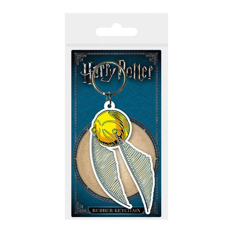 Keyring Rubber Snitch Dorada Harry Potter