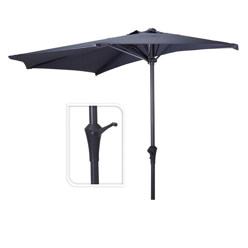 Media Parasol Antracita, Ø270CM