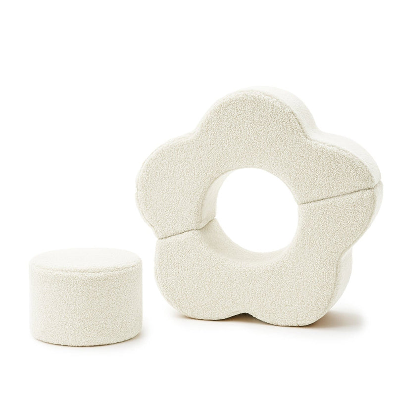 MeowBaby® Foam Flower Shape Set, 3 Elements, Bearly Cream