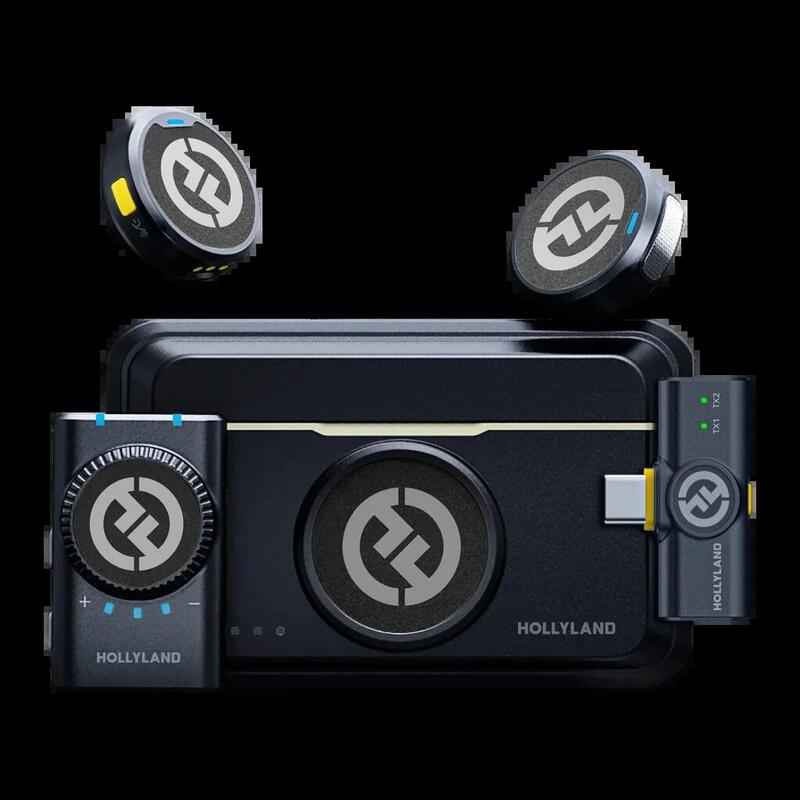 Hollyland Micrófono Lark M2 Mini Combo Inalámbrico Solapa