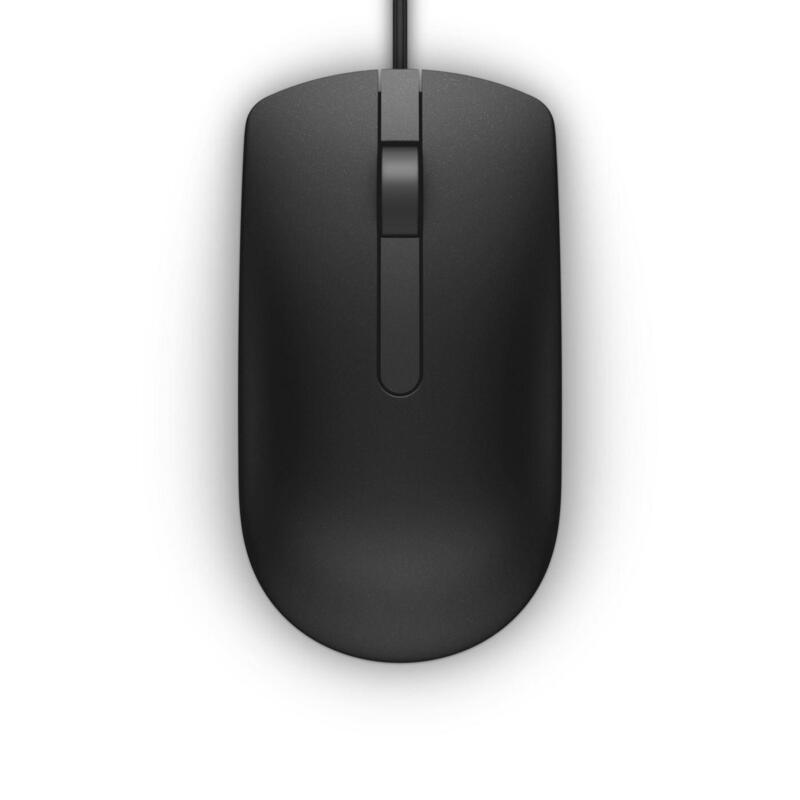 MS116 USB Wired Mouse, Sapphire, Brownbox, Black