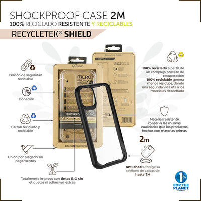 Muvit For Change Case Shockproof 2M Compatible With Apple Iphone 14 Plus Transparent — image 1