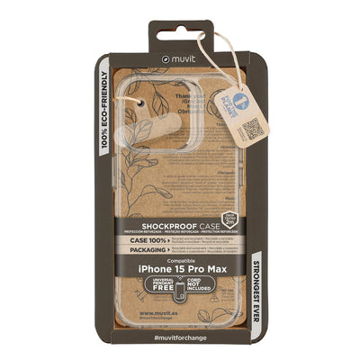 Muvit For Change Case Shockproof 2M Compatible With Apple Iphone 15 Pro Max. Transparent — image 1