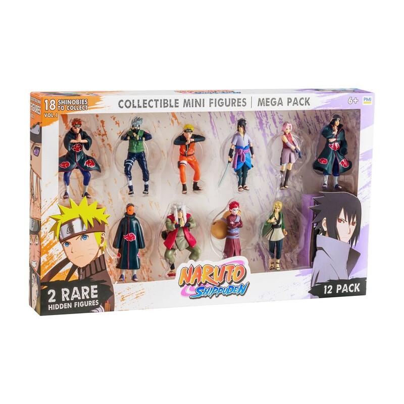 Naruto Shippuden Figuras -12 Pack Deluxe Edición Ver. a